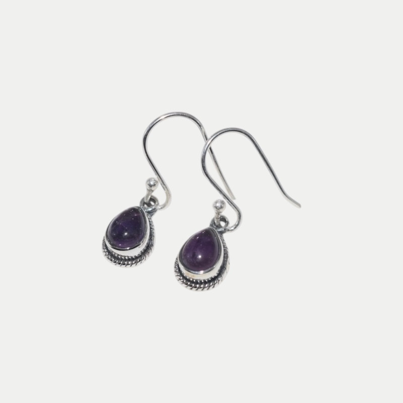 Boucle d'oreille Théa Améthyste