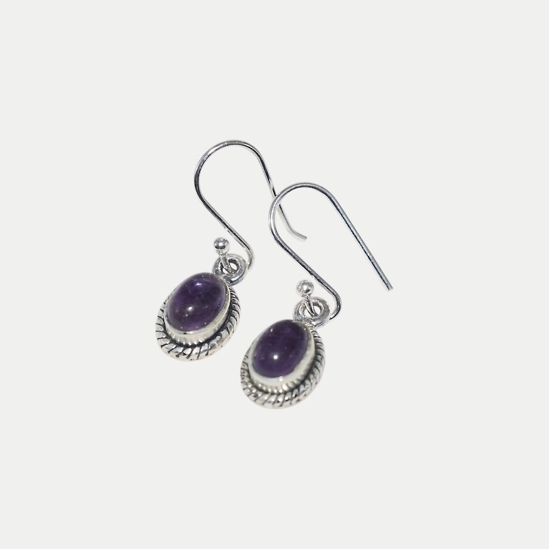 Boucle d'oreille Léa Améthyste