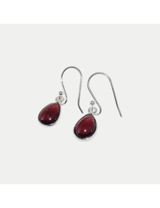 Boucle d'oreille Iris Grenat