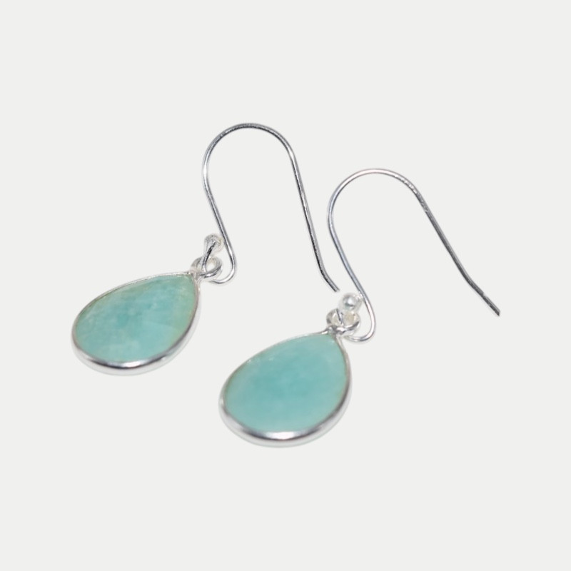 Boucle d'oreille Jade Amazonite