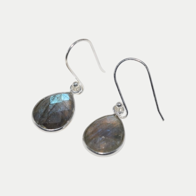 Boucle d'oreille Jade Labradorite