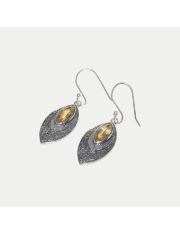 Boucle d'oreille Alani Citrine