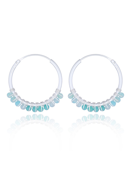 Boucles d'oreilles Yuli Amazonite