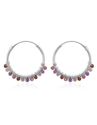 Boucles d'oreilles Yuli Multi pierres