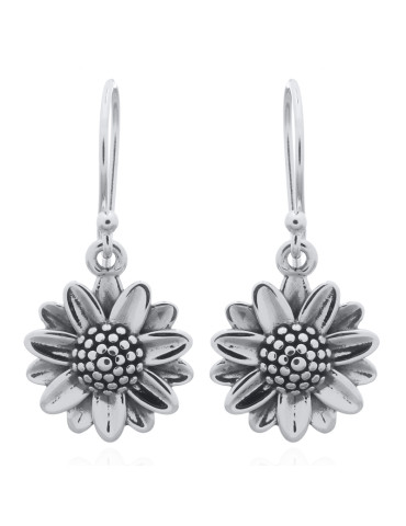 Boucles d'oreiles toute argent