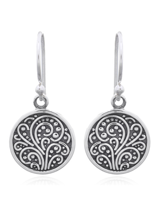 Boucles d'oreilles toute argent