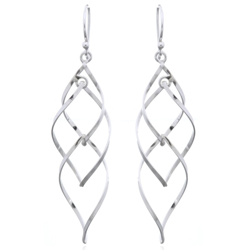 Boucles d'oreilles toute argent