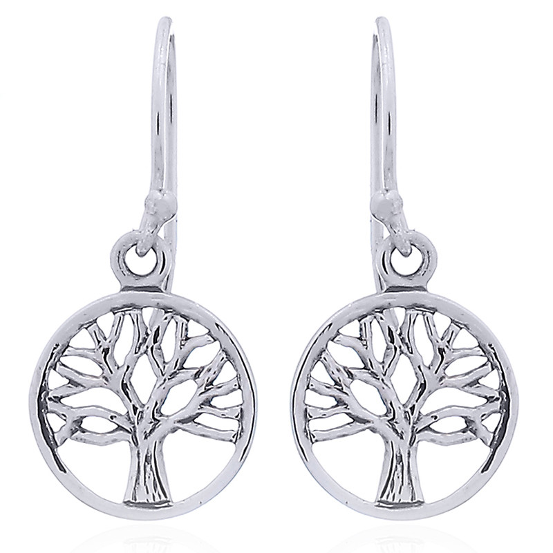 Boucles d'oreilles toute argent