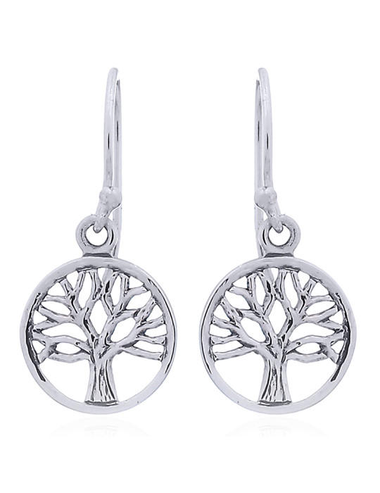 Boucles d'oreilles toute argent