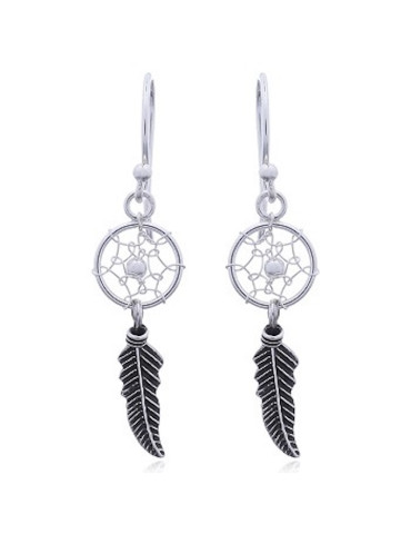 Boucles d'oreilles toute argent