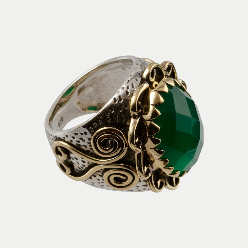 Bague Gloria Onyx verte