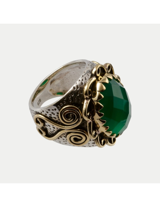 Bague Gloria Onyx verte