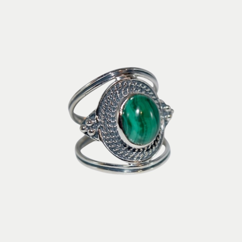 Bague Namasté Malachite