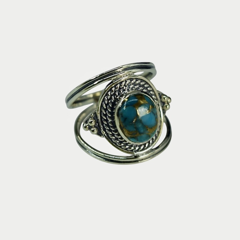 Bague Namasté Turquoise cooper