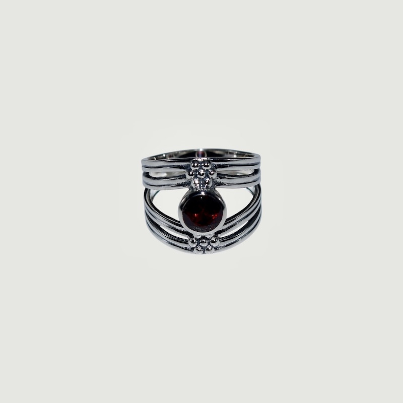 Bague Charlotte Grenat
