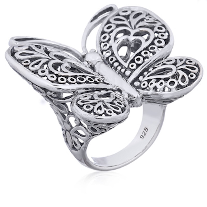 Bague toute argent