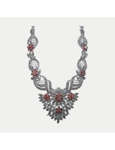 Colliers Grenat Marcassite