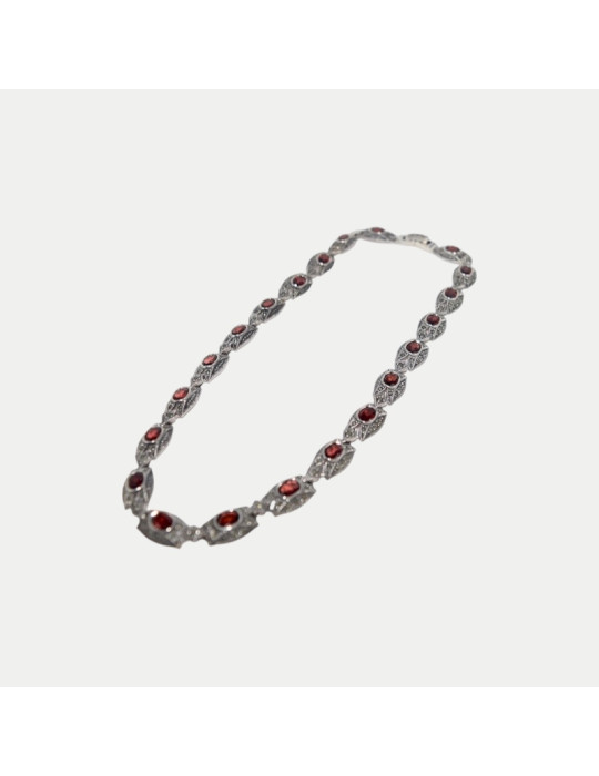 Colliers Grenat Marcassite