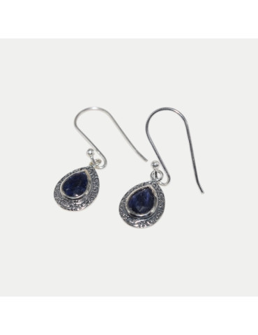 Boucle d'oreille Alohi Saphir indien