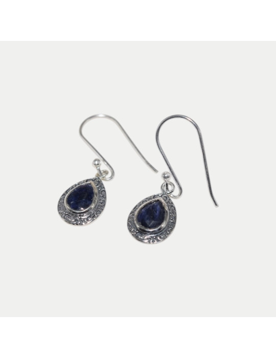 Boucle d'oreille Alohi Saphir indien