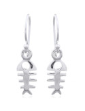 Boucles d'oreilles toute argent
