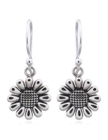 Boucles d'oreilles toute argent