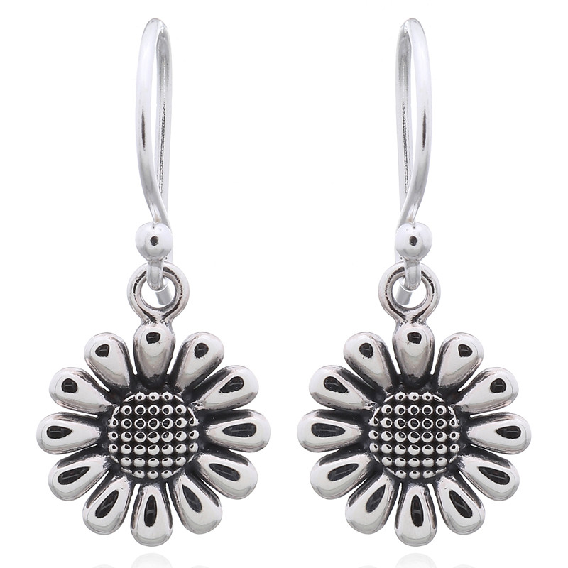 Boucles d'oreilles toute argent