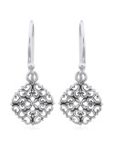 Boucles d'oreilles toute argent