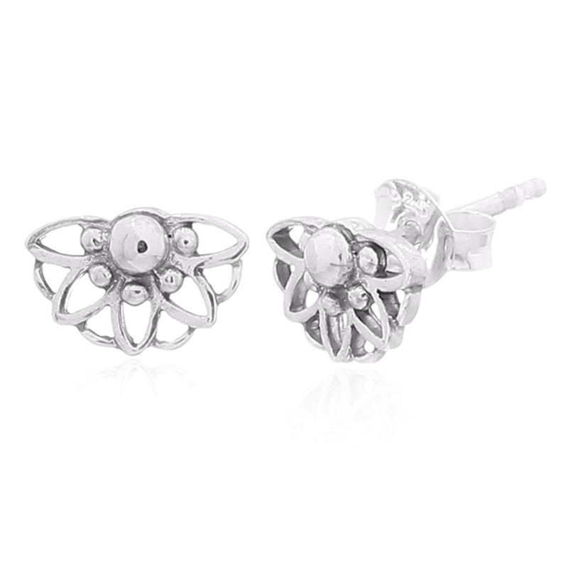 Boucles d'oreilles toute argent
