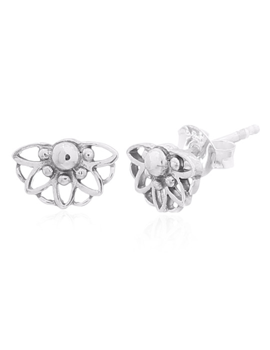 Boucles d'oreilles toute argent