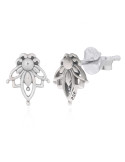 Boucles d'oreilles toute argent