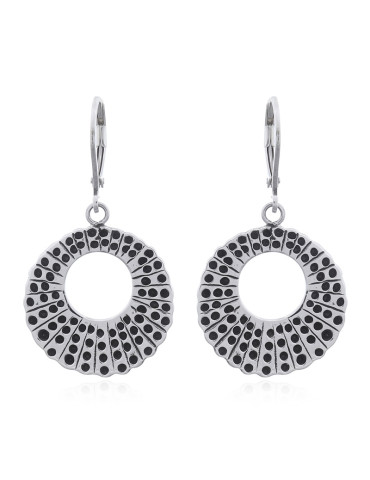 Boucles d'oreilles toute argent