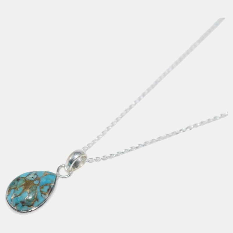 Collier Jade Turquoise cooper