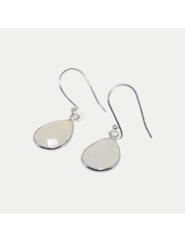 Boucle d'oreille Jade Pierre de Lune
