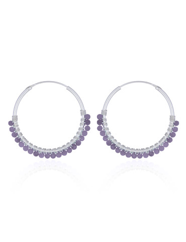 Boucles d'oreilles Yuliana Améthyste