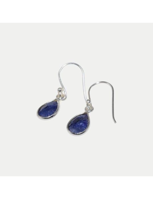 Boucle d'oreille Iris Saphir indien
