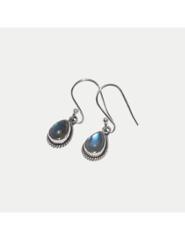 Boucle d'oreille Théa Labradorite