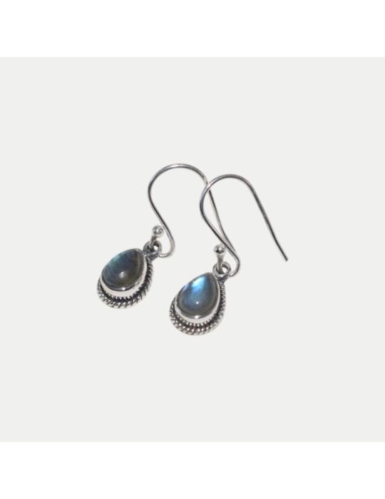 Boucle d'oreille Théa Labradorite