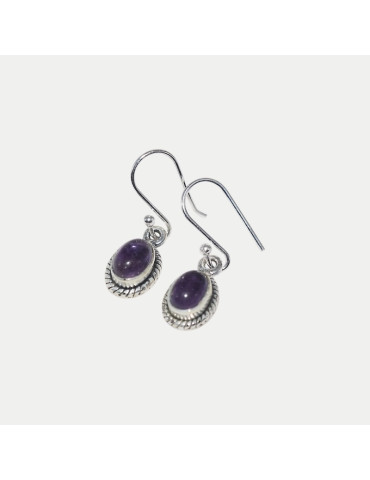 Boucle d'oreille Léa Améthyste