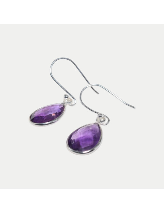 Boucle d'oreille Jade Améthyste