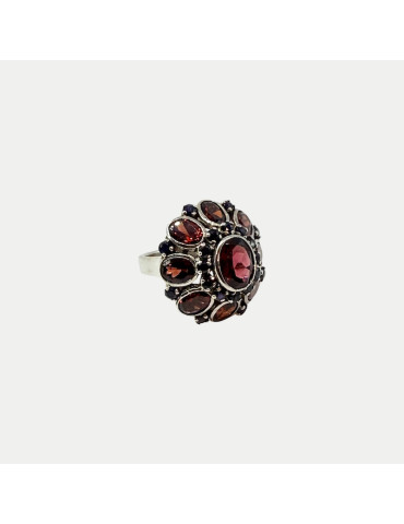 Bague Grenat Saphir
