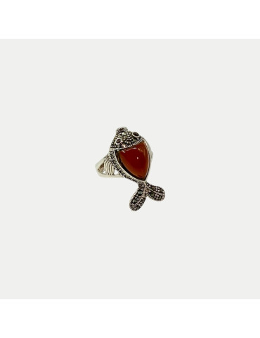 Bague Onyx Rouge