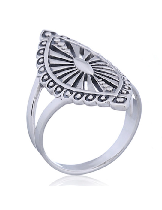 Bague toute argent