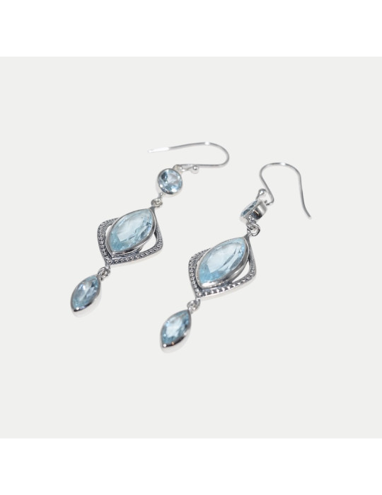 Boucle d'oreille Milani Topaz Bleu