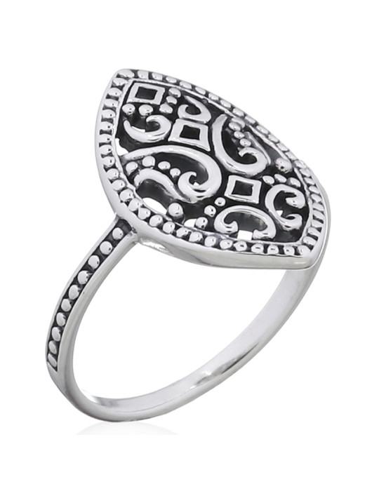 Bague toute argent