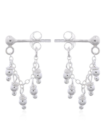 Boucles d'oreilles toute argent