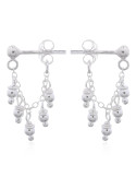 Boucles d'oreilles toute argent