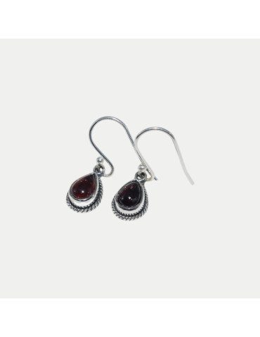 Boucle d'oreille Théa Grenat