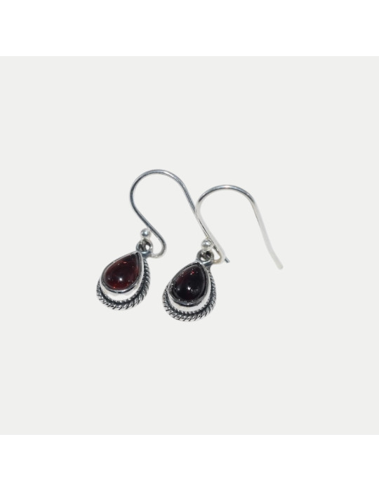 Boucle d'oreille Théa Grenat