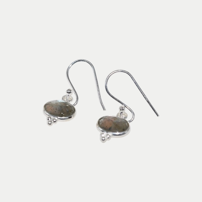 Boucle d'oreille Lina Labradorite